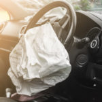 deployed airbag after crash with an uninsured driver