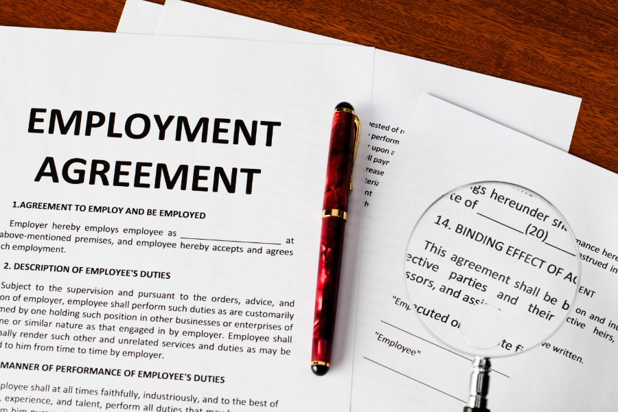Employment agreement paper
